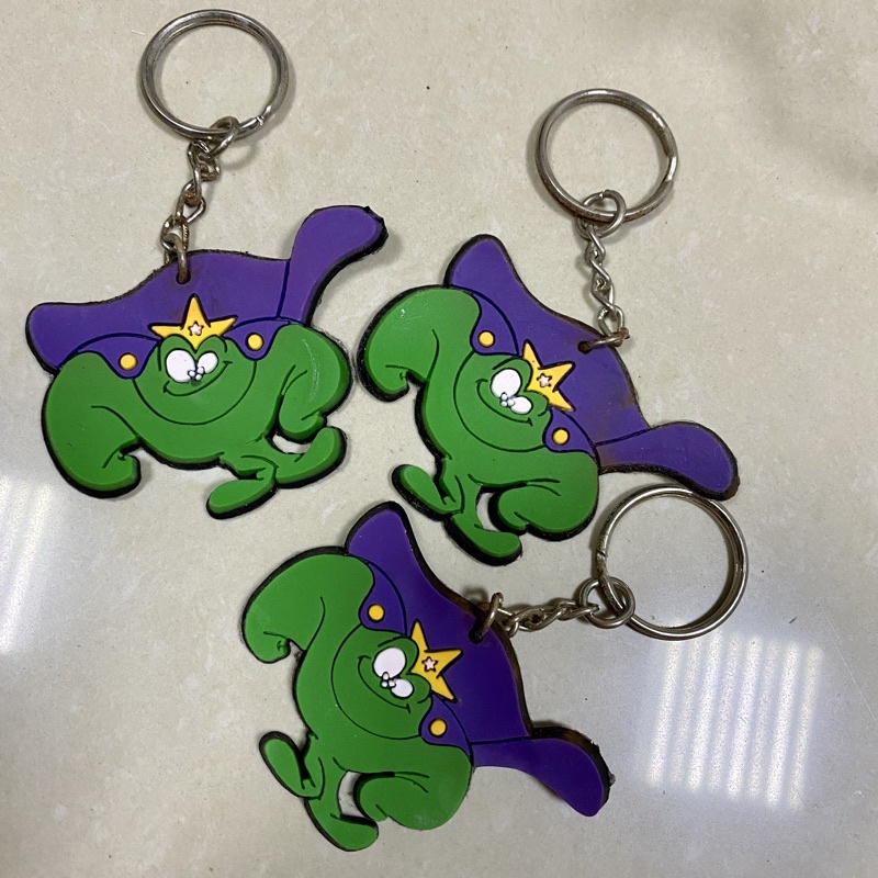 3個一組一起賣@TML台灣大聯盟棒球那魯灣家族軟膠橡皮鑰匙圈吊飾大魔神1997年吉祥物