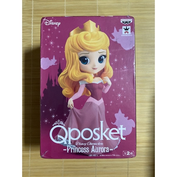 全新 日版 迪士尼 Disney Q posket 公主系列 睡美人 歐若拉 奧蘿拉 Aurora 景品 標準盒 公仔