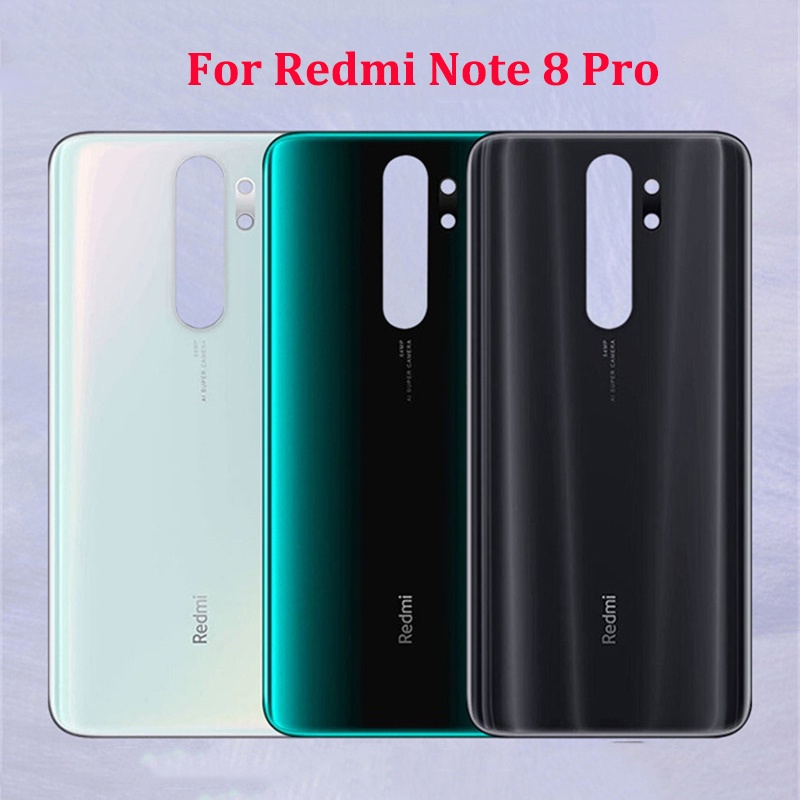 XIAOMI 小米 Redmi Note8 Pro 電池後蓋殼 3D 玻璃真正的後門更換外殼