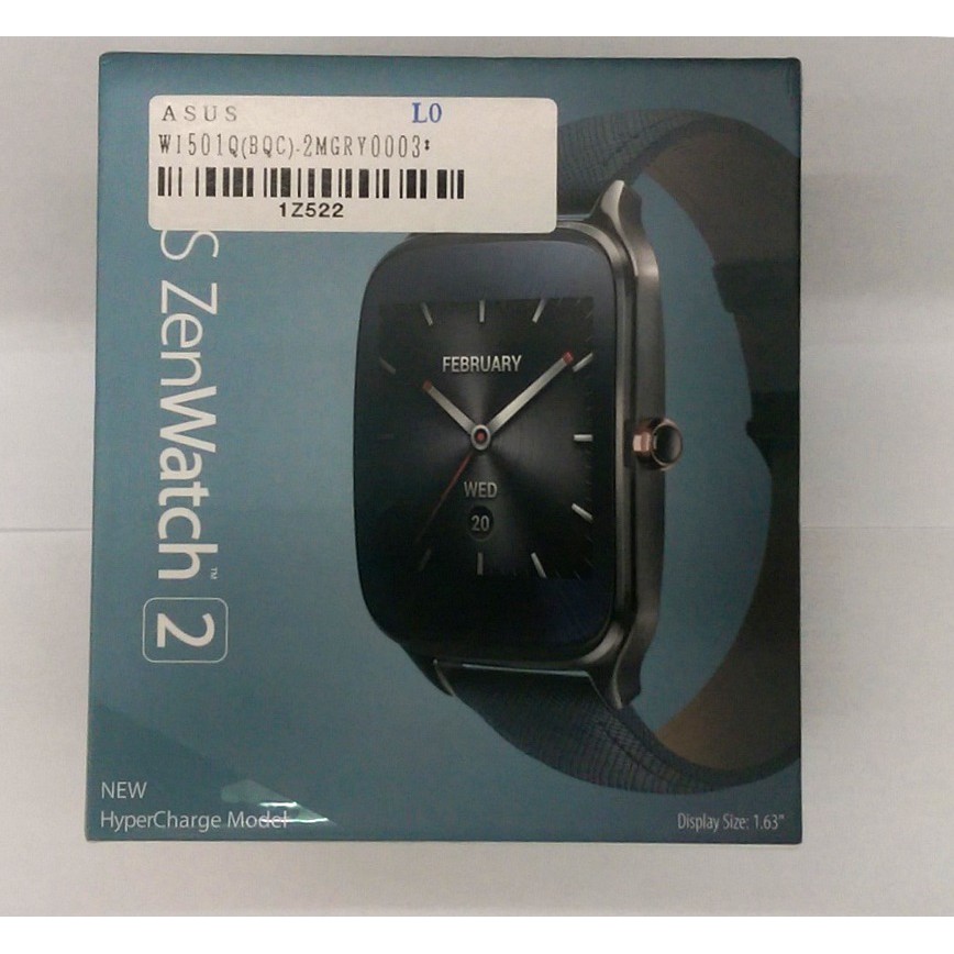 ZenWatch 2 智慧手錶-快充進化版(大錶/金屬紳士黑) WI501Q(BQC)-2MGRY0003 福利品