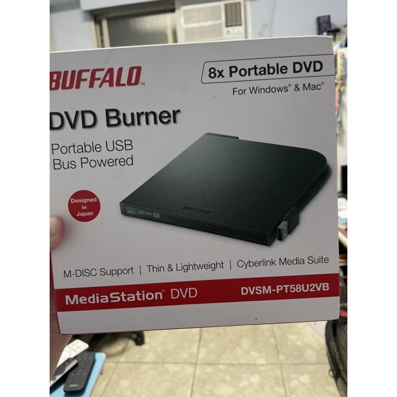 Buffalo 8x 外接式DVD燒錄機