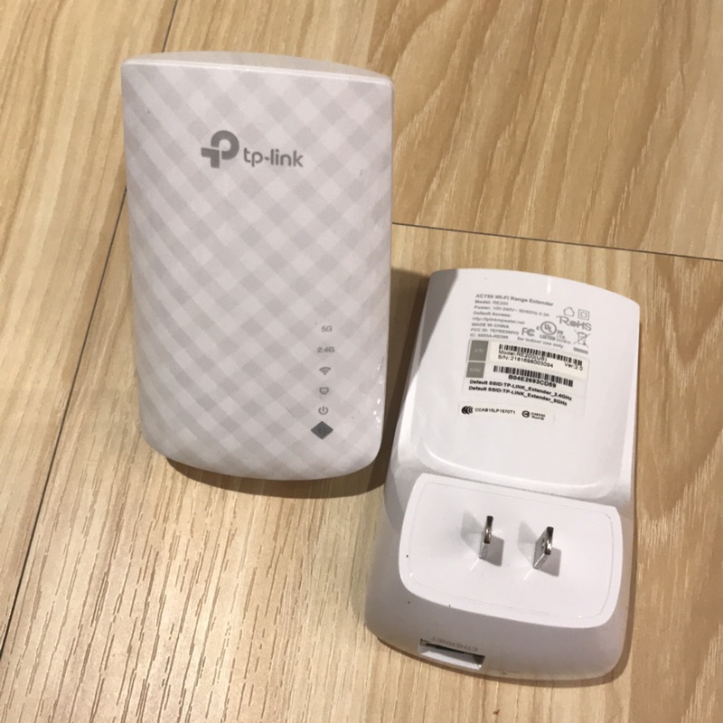 TP-LINK RE200 雙頻 WiFi訊號擴展器 強波器 WPS一鍵設定 訊號延伸器