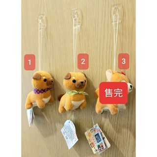 【快速出貨】日本正版AMUSE~3英吋吊飾娃娃~柴犬或秋田犬1.紫圍巾、2.綠圍巾