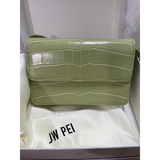 二手 JW pei 鏈條斜挎包-綠色鱷魚紋 小肩背包 斜背包