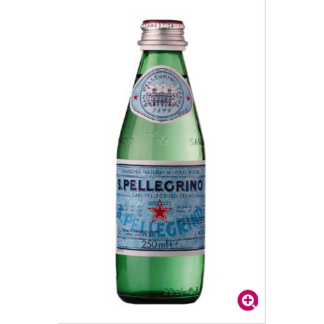 S.Pellegrino義大利聖沛黎洛氣泡礦泉水250ml*24瓶（玻璃瓶）