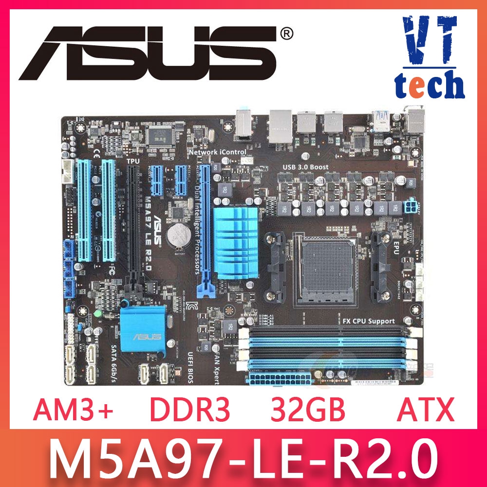 華碩 M5A97/ LE/R2,0/PLUS 台式機主板 DDR3 Socket AM3+ 32GB USB2.0 UB