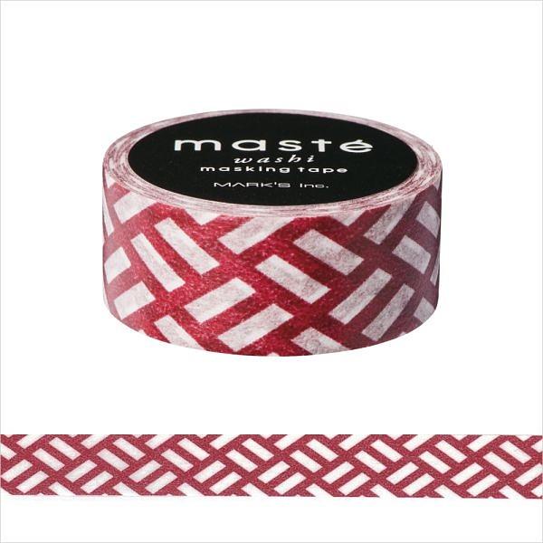 【紙膠帶分裝】日本和紙膠帶 日本品牌 MARK’S maste 二字紋 人字紋 - 波爾多紅 酒紅 紙膠帶分裝100cm