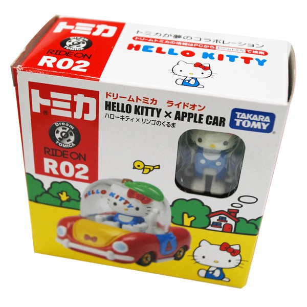 ◎超級批發◎日本空運 TOMICA 多美 HELLO KITTY 凱蒂凱 R02 紅色蘋果車 模型車 合金車(批發價9折