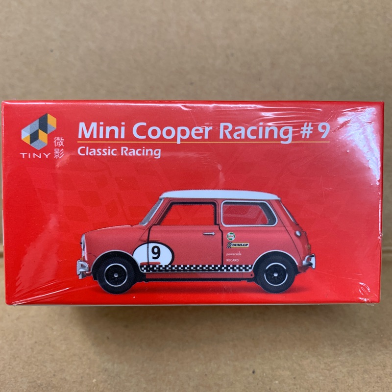 =天星王號=Tiny 微影 1/64 Mini Cooper Racing#9 紅色