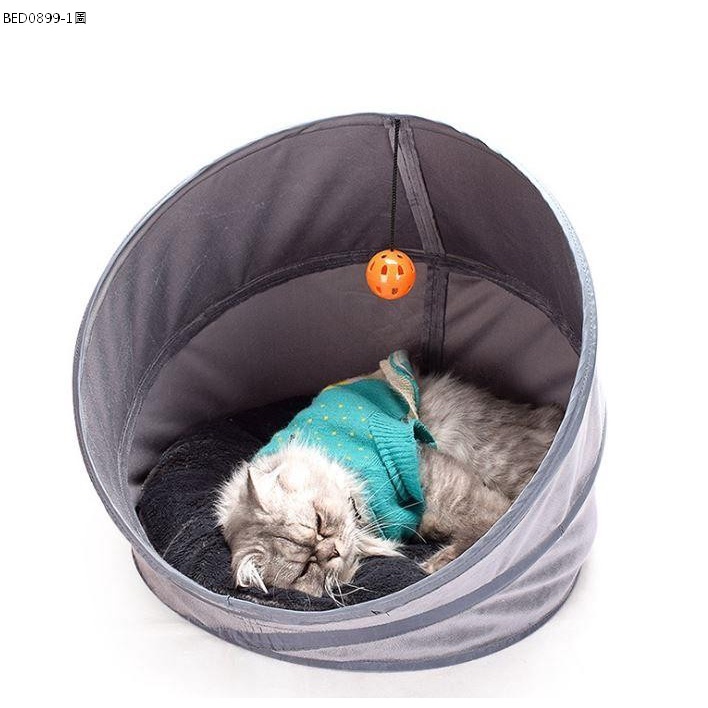 【胡椒貓】ZED0899帳篷貓窩/遊戲貓床-貓窩睡袋-折疊寵物窩/寵物床/狗窩狗床-寵物床軟墊-睡墊睡床