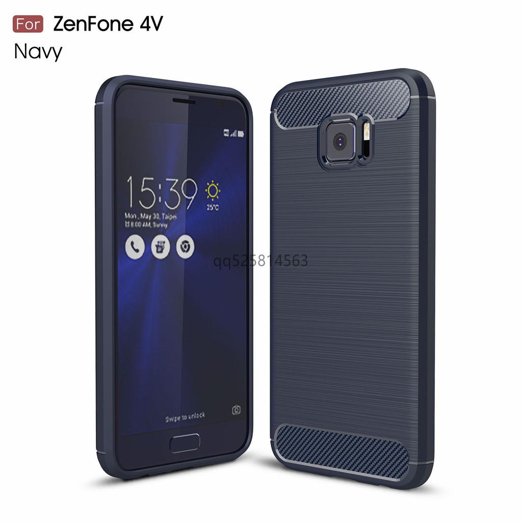 拉絲碳纖維  ASUS華碩ZenFone4V-V520KL手機殼 手機套 保護殼 保護套 防摔殼 硅膠殼 硅膠套 防摔套