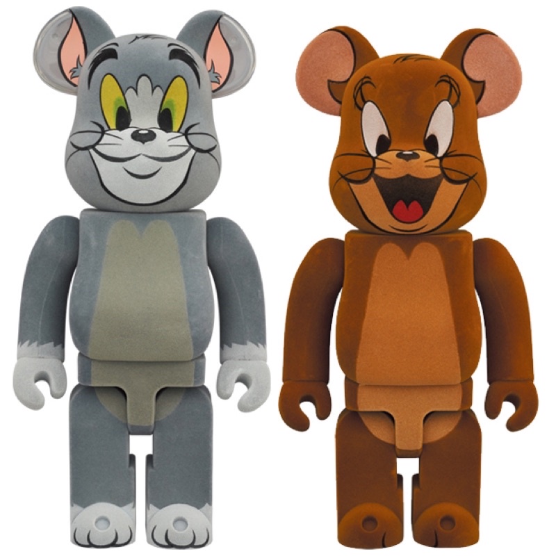 BE@RBRICK Tom and Jerry Flocky 湯姆貓與傑利鼠 #2 植絨款1000%
