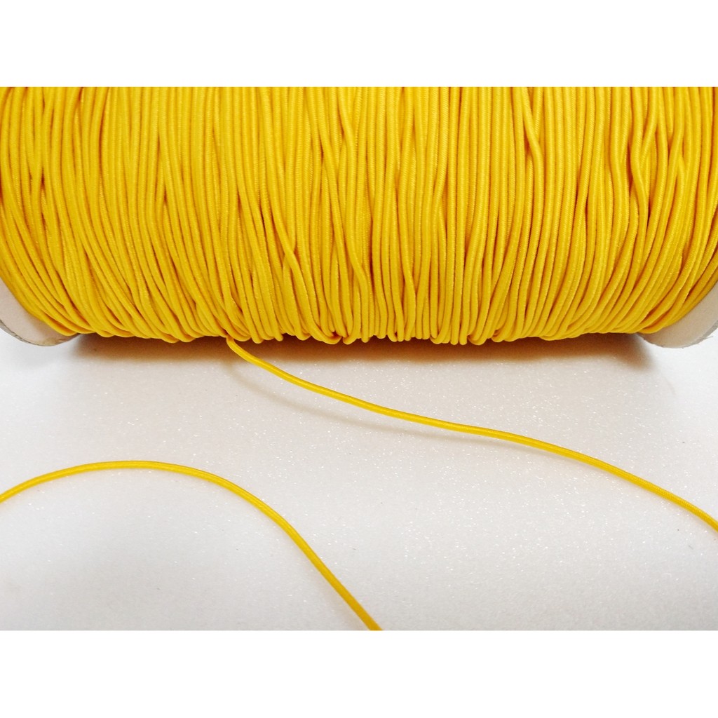 【非織不可】串珠彈性線 黃色 1.2mm 鬆緊繩 彈力繩