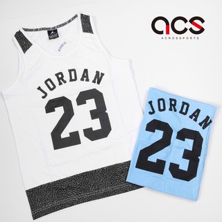 Nike Jordan Tank 背心 女款 童裝 大童 爆裂紋 喬丹 白/藍 任選 【ACS】