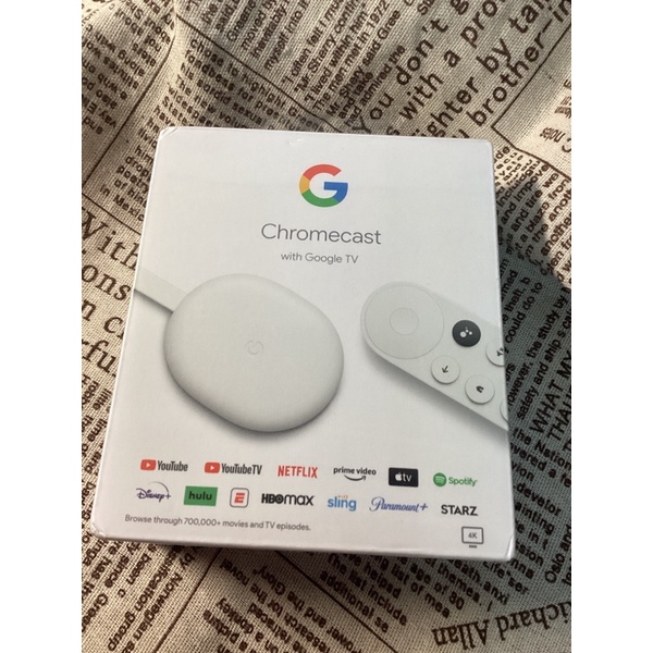 Chromecast 4 Google TV 白色第四代全新未拆