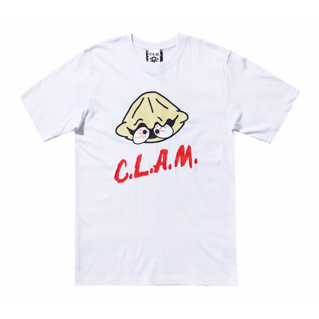 Clot x P.A.M C.L.A.M 白 短袖T恤 冠希 潮流 聯名 休閒 棉質 設計