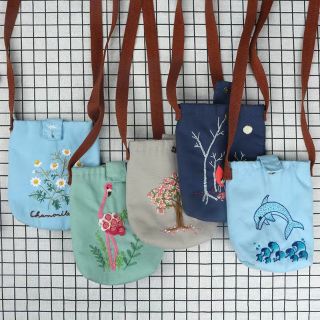 🐟飛魚小舖🐟開發票 刺繡diy斜挎包揹包手工自繡製作布藝材料包蘇繡成人初學零錢包絲帶繡 E31