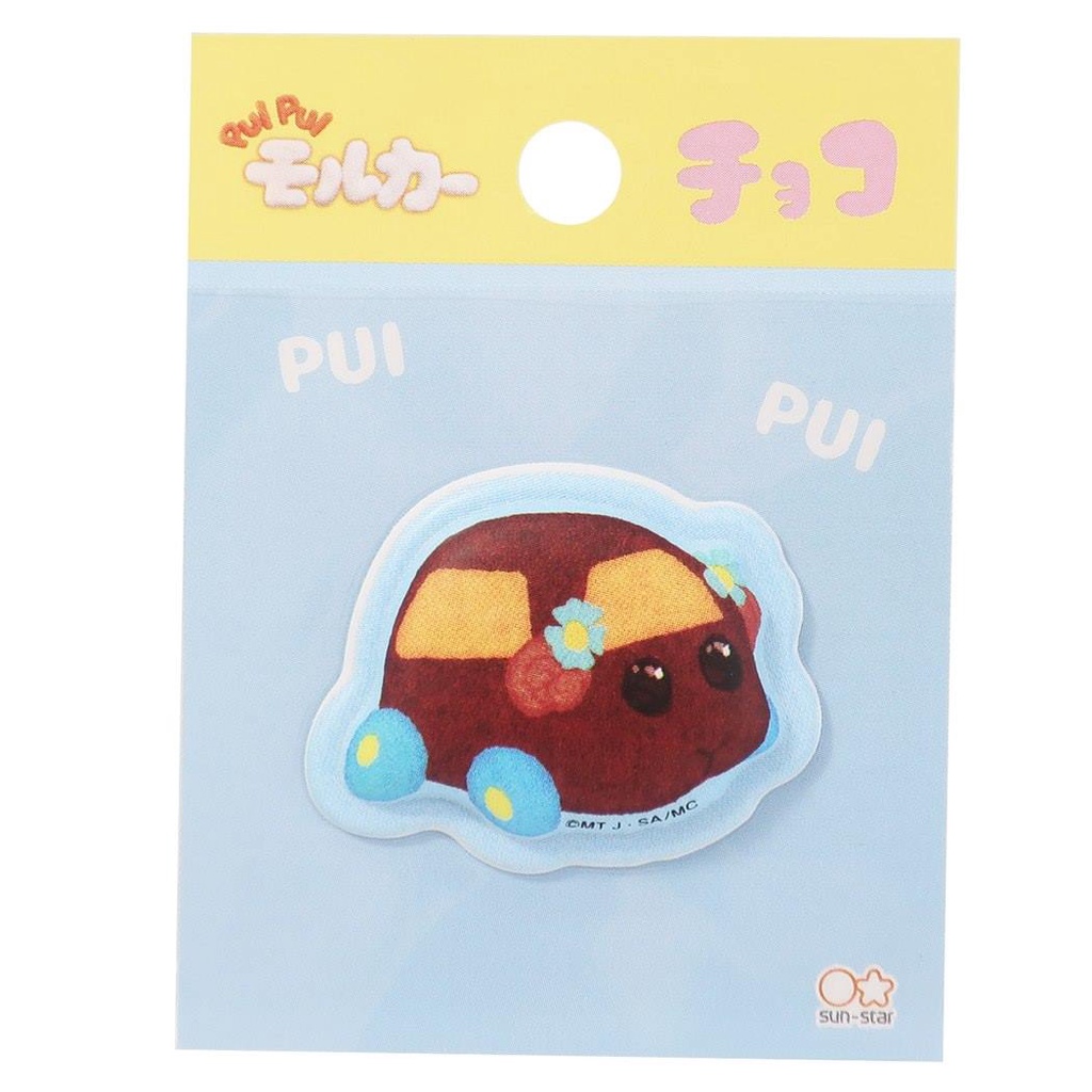 sun-star PUIPUI Sticker/ Choco 天竺鼠車車  貼紙 　eslite誠品