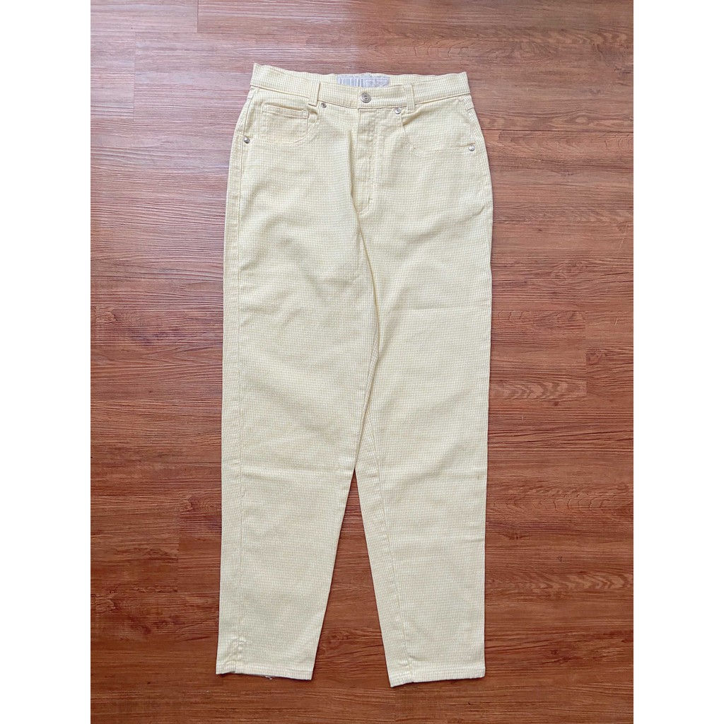 Vintage Pants 02女子格紋直筒褲 繭型褲 春夏長褲 西裝打褶褲 Tabi Vintage旅著 蝦皮購物
