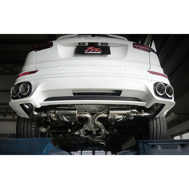【YGAUTO】FI Porsche Cayenne 958.2 3.6L 2011+ 中尾段閥門排氣管 全新升級 底盤