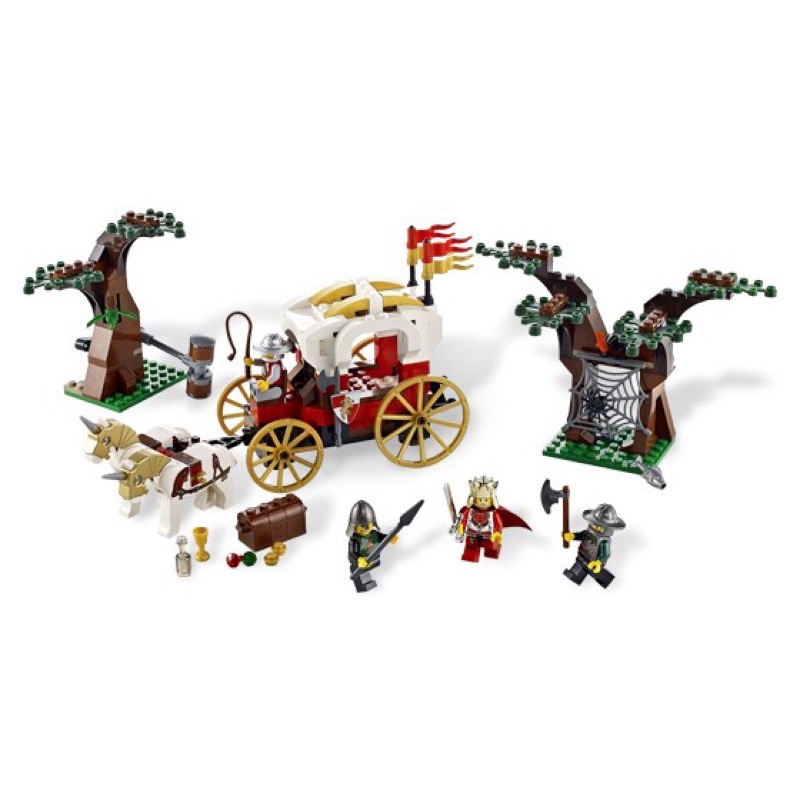 LEGO 7188 紅獅 國王馬車(二手)綠龍 城堡系列