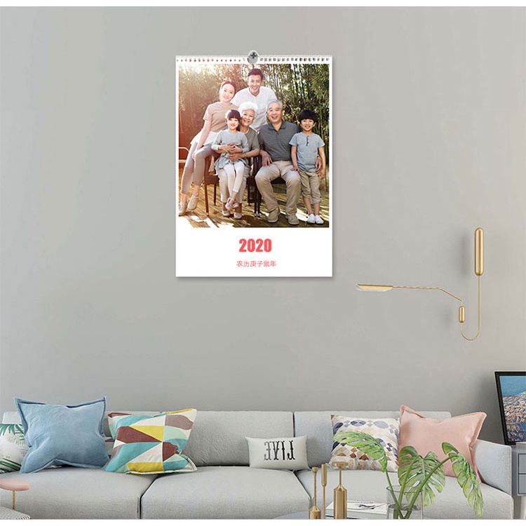 客製新品益好2020年掛曆計畫表個性創意簡約家用掛牆裝潢記事行事曆打卡