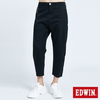 EDWIN 大師系列 休閒打折褲(黑色)-男款