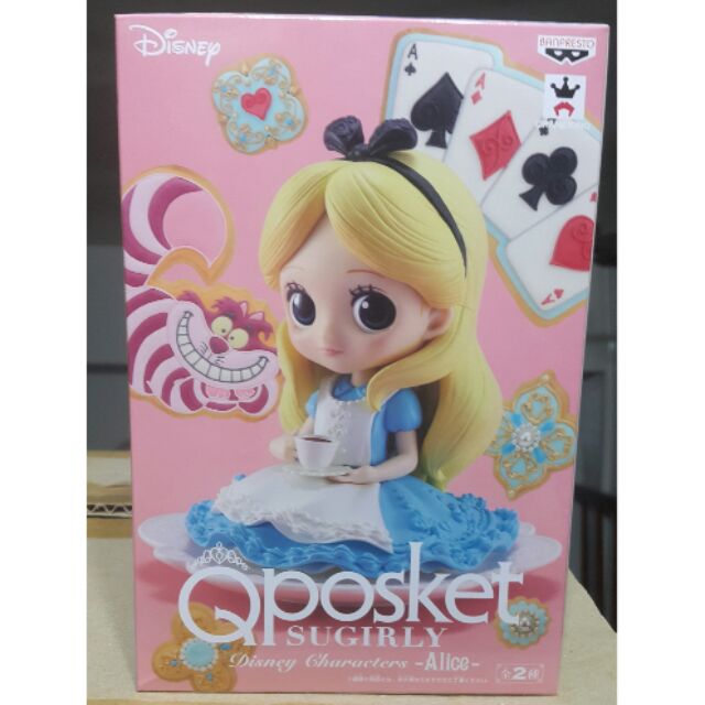 日本直送 日版 Q Posket 下午茶 愛麗絲 Sugirly Disney Characters -Alice 異色