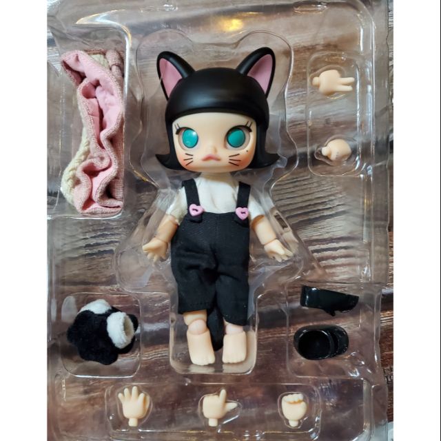 黑貓天貓molly Kennywang Bjd 公仔娃娃扭蛋雕像可動盲抽 蝦皮購物