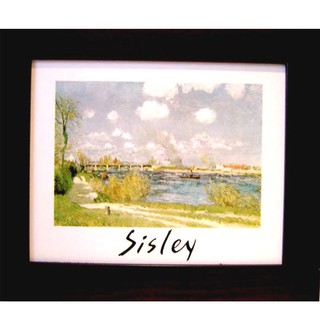 開運陶源 【Sisley 希斯裡世界名畫 】安逸樂活 風景畫 掛畫 38x32cm
