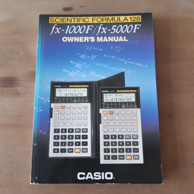 Casio fx-1000F/fx-5000F OWNER'S MANUAL