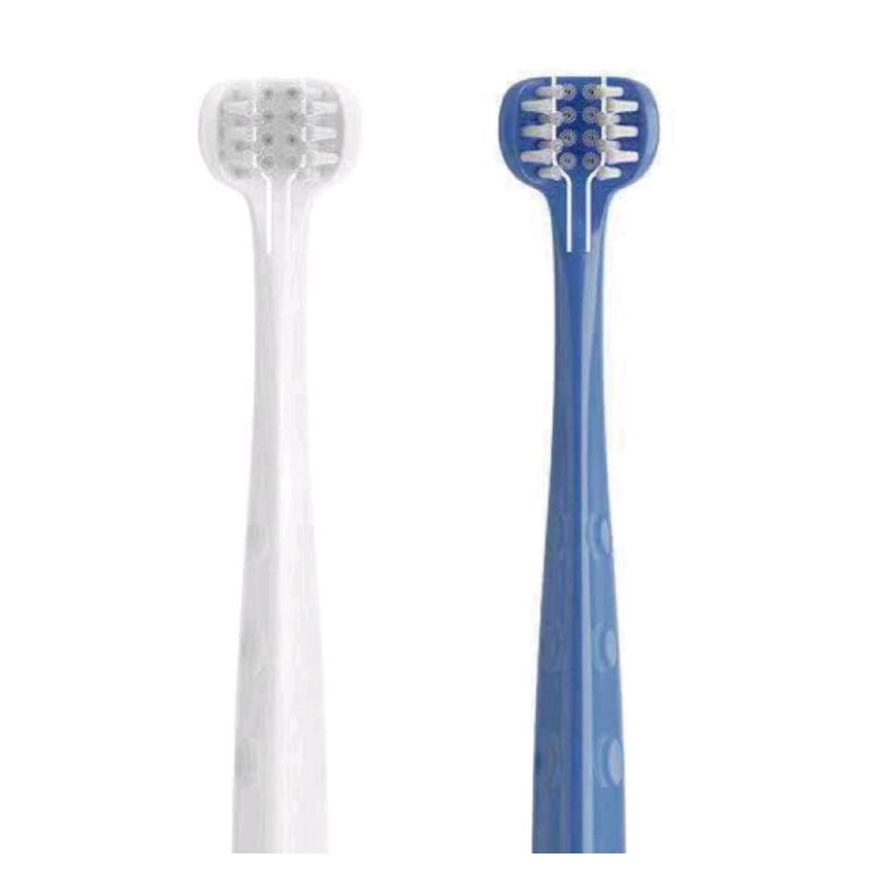 【Luveta】MDB 3D 成人牙刷 (白色/藍色)｜萬毛兒童牙刷 口腔清潔棒黑人牙刷