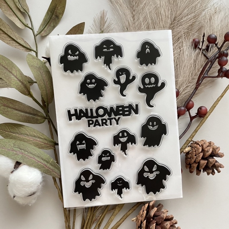 SD 0952 鬼魂印章 鬼魂 👻 萬聖節印章 萬聖節系列 透明印章 水晶印章