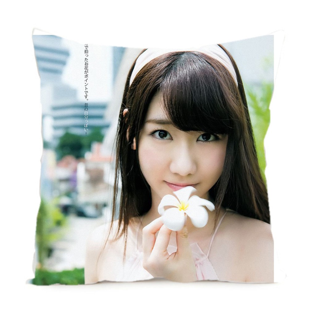 R 創意akb48渡邊麻友柏木由紀島崎遙香明星周邊全彩緞紋布抱枕枕頭 蝦皮購物
