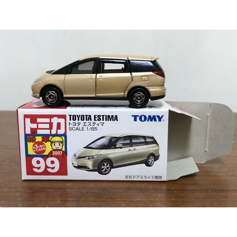 Tomica 舊藍標（新車貼）#99 Toyota Estima限黃瀚緯下標