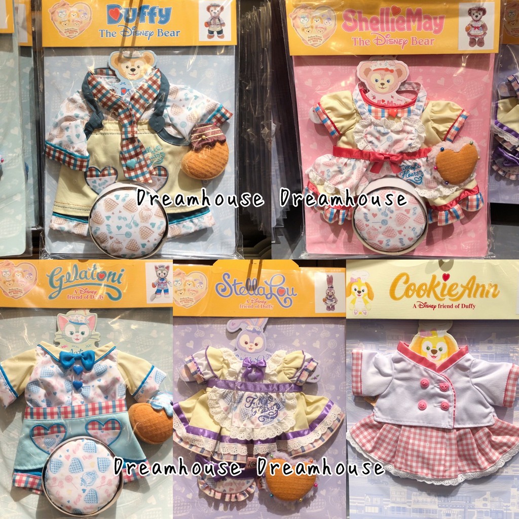 東京迪士尼 2020 暖心系列 達菲 雪莉玫 畫家貓 史黛拉兔 cookie ann s號 娃娃 衣服