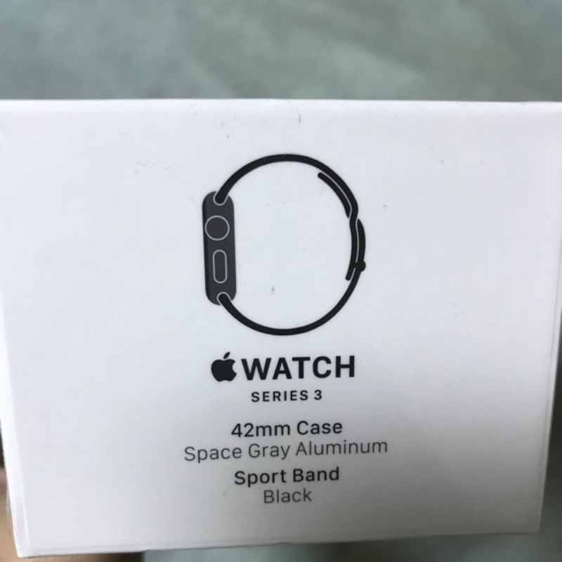 Apple Watch S3 42mm 太空灰/黑色錶帶