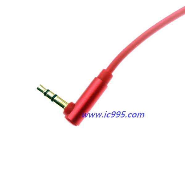 (ic995)紅色 (90度)耳機延長線 1.5M 音訊線 耳機 3.5mm 電競 家庭劇院 DIY 放大器 #3436