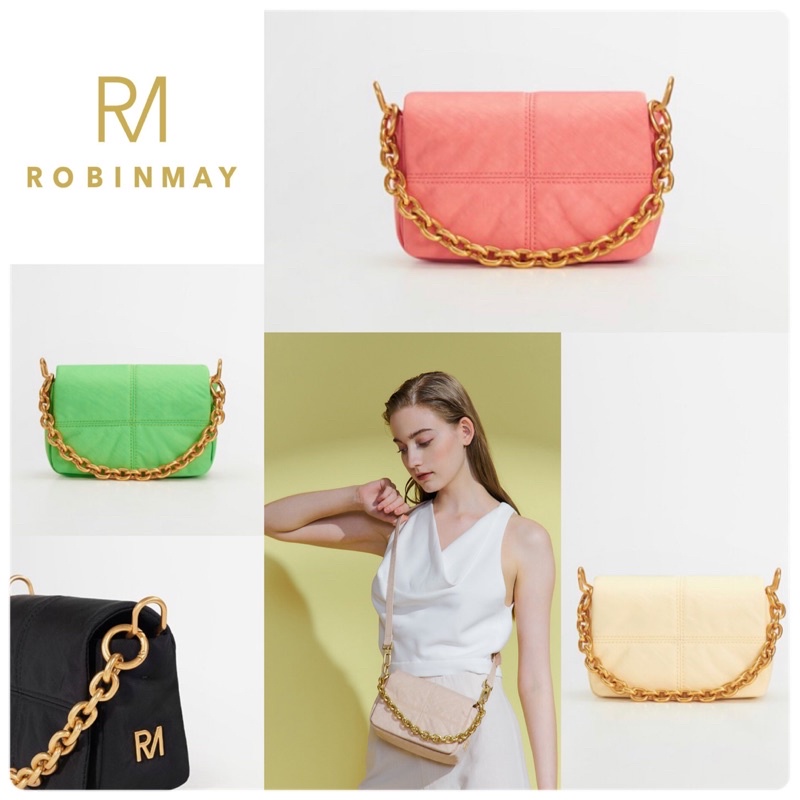送料込★ROBINMAY★虹光方格斜背包(M)★RM ショルダーバッグ 虹光方格皮革版(M)｜潮流支線｜斜背包｜ROBINMAY 官方網站(RM)