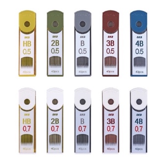 【九木文具社】 SKB自動鉛筆芯 0.5mm /0.7mm 規格：HB、B、2B、3B、4B鉛筆筆芯 鉛筆芯 PR-30