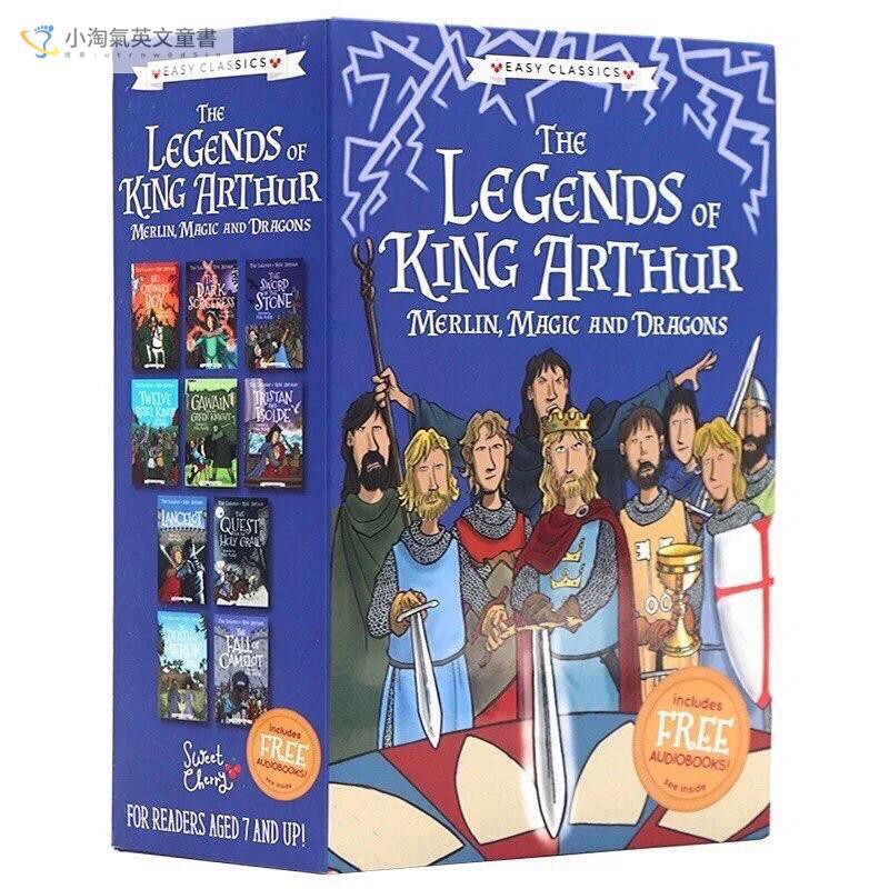 亞瑟王傳說the Legends Of King Arthur 10冊英文原版 贈音頻 蝦皮購物