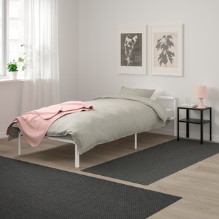 北歐工業LOFT風格IKEA宜家GRIMSBU單人床框床架+luröy板條/90x200/白色/二手八成新/特$1580