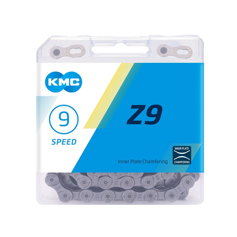KMC Z9鏈條 9速鏈條 九速鏈條 116目 灰色 附快扣 通勤車 登山車 越野車可用