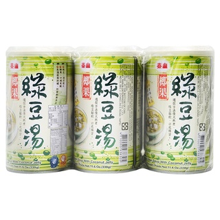 泰山綠豆椰果湯330g克 x 6【家樂福】