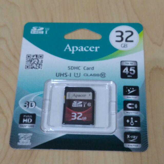 Apacer宇瞻科技32G SDHC class10 U1 SD記憶卡