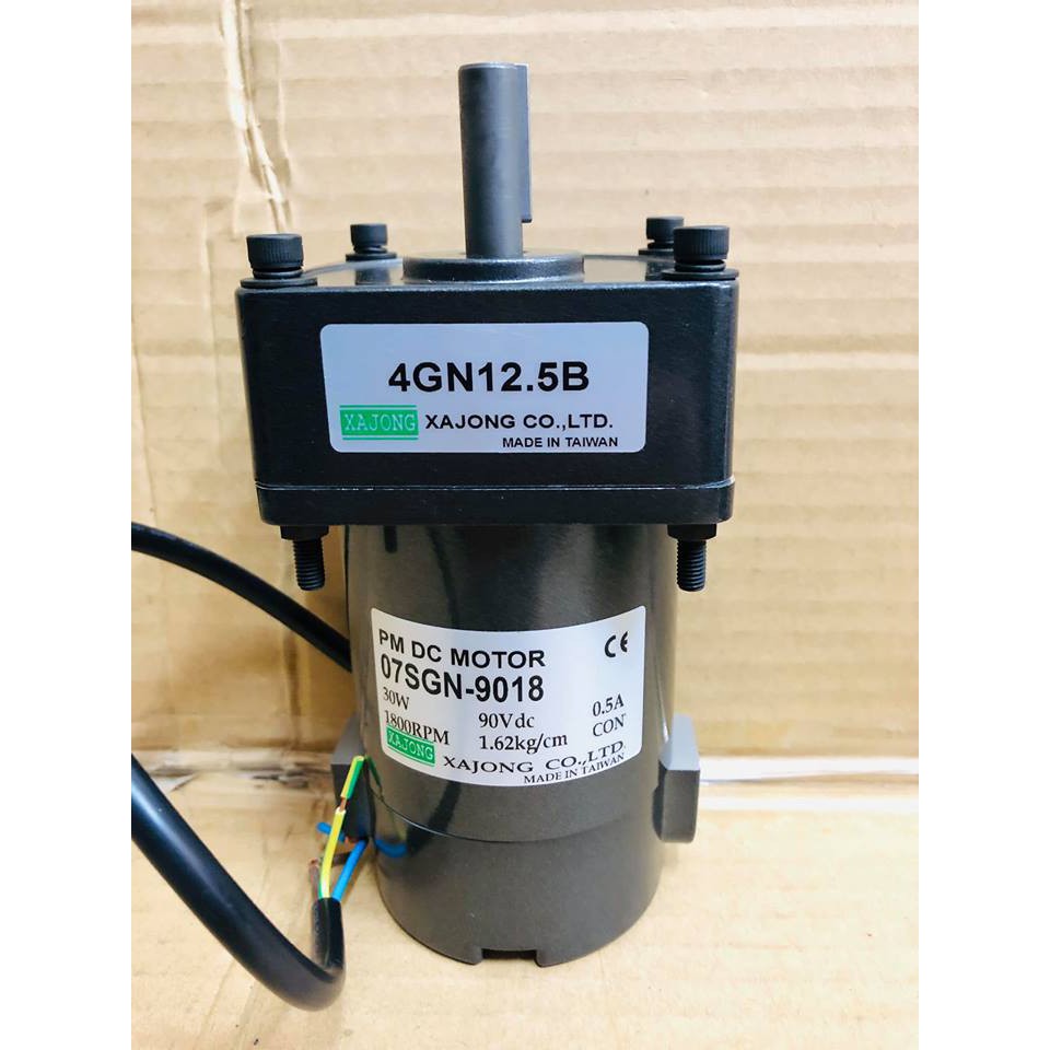 台製全新品 30W DC90V 12.5-1 附調速器-直流馬達-調速馬達-直流減速馬達-扭力馬達-傳動馬達-