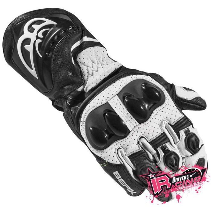 ♚賽車手的試衣間♚Berik® Gp-Air Evo Gloves B/W 頂級 長手套