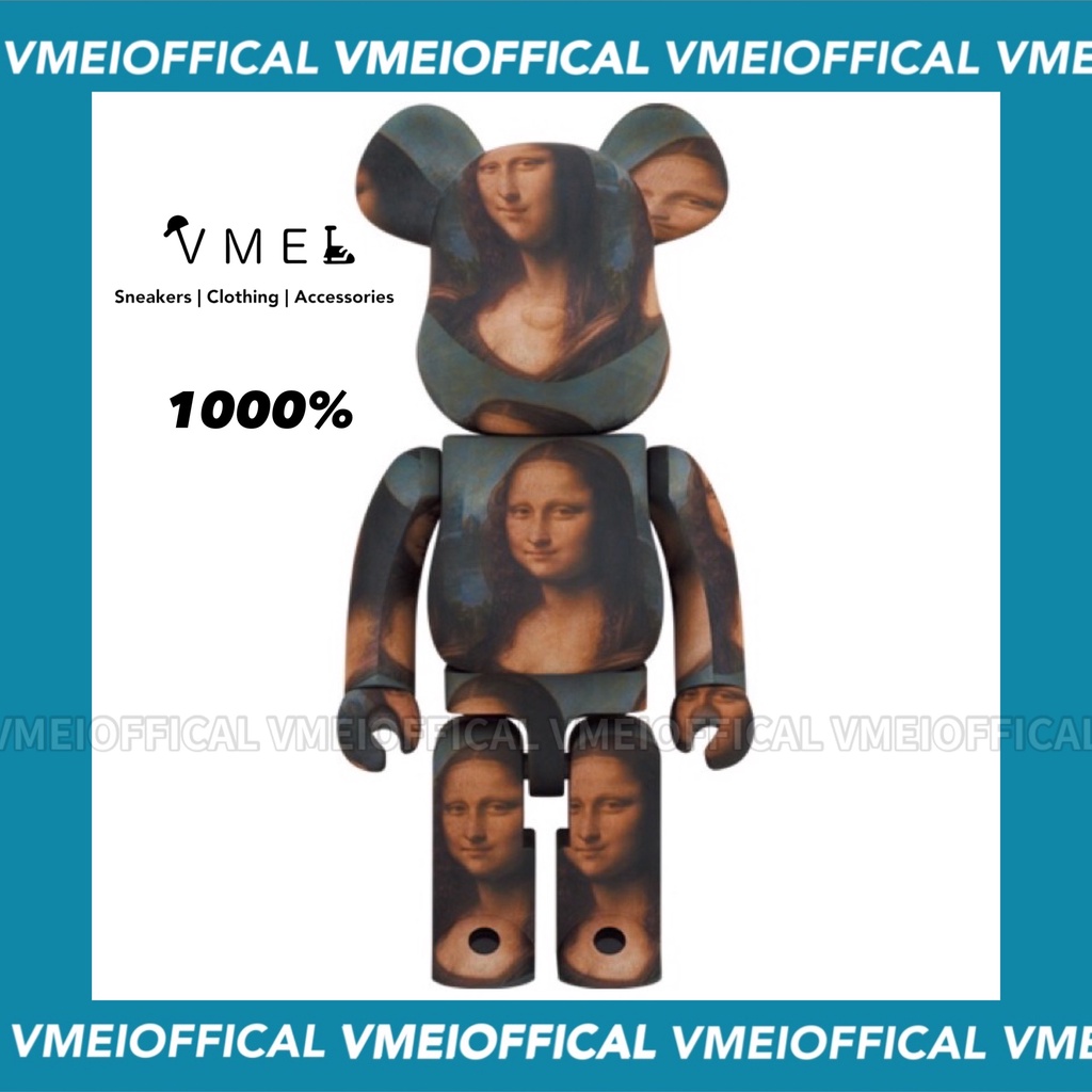 【VMEI】BE@RBRICK Mona Lisa 蒙娜麗莎 1000% 全新現貨 庫柏力克熊