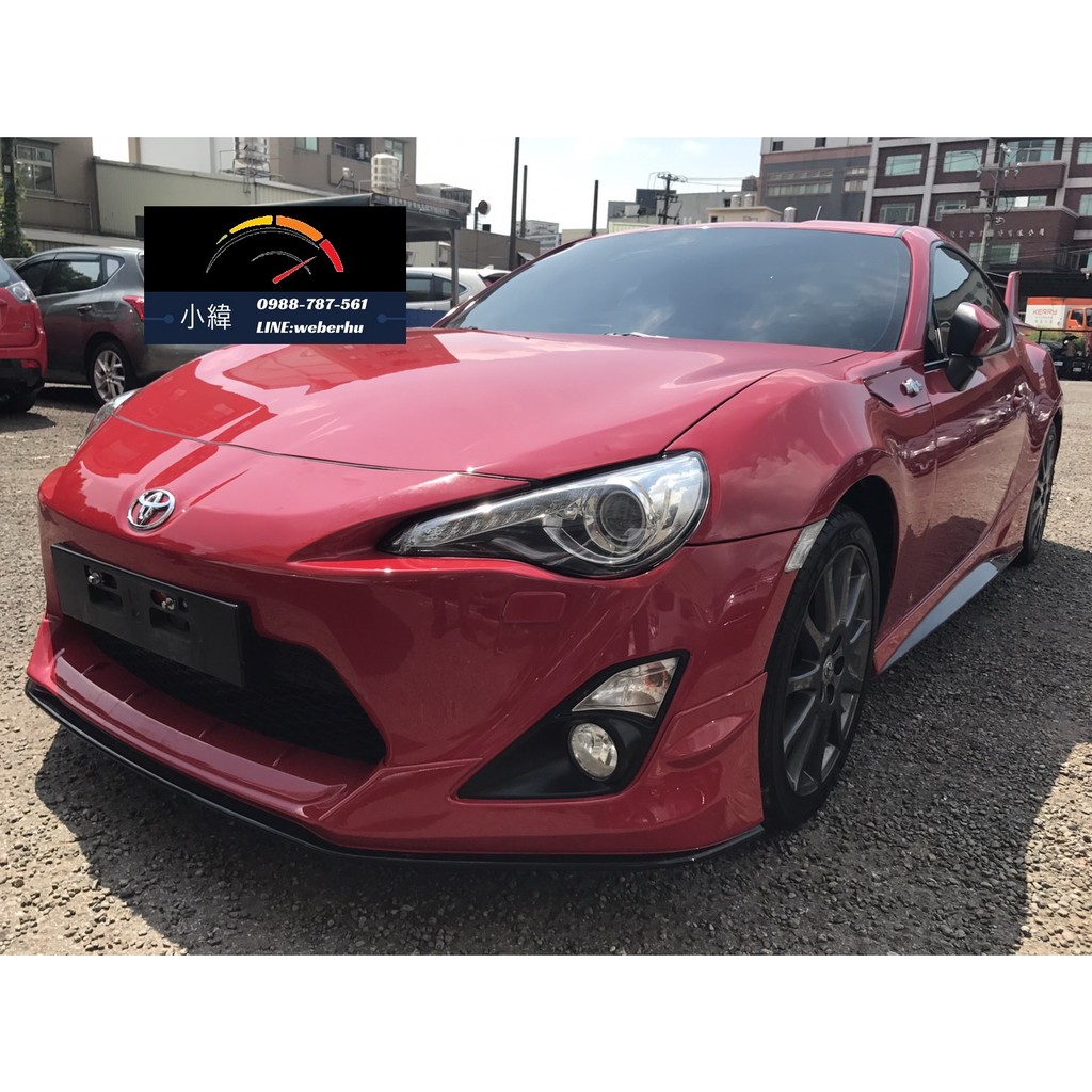 12年豐田紅86 Aero 中古車二手車 全額貸低月付低利率 蝦皮購物