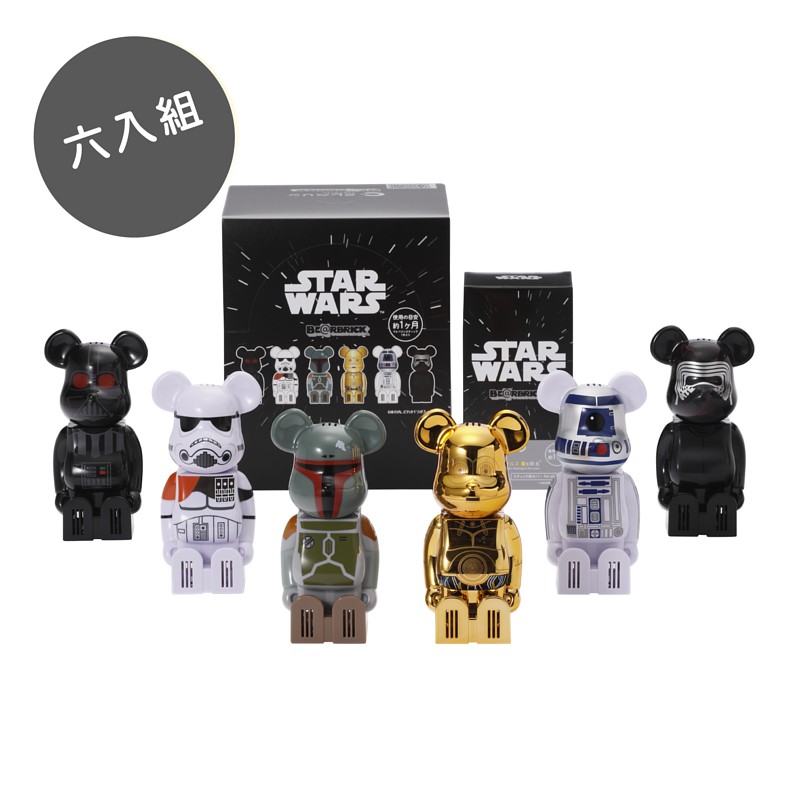 Cleverin 加護靈 - BE@RBRICK 星際大戰系列 限量聯名款 六入組 台灣大幸 日本製造